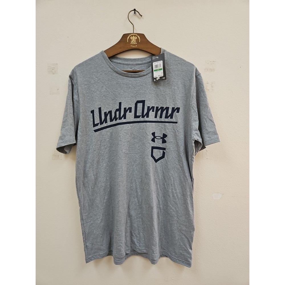 New Under Armour Shirt Men's Size Large New With Tags UA Baseball Script